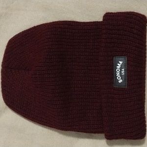 Unisex Sonoma Burgundy beanie cap